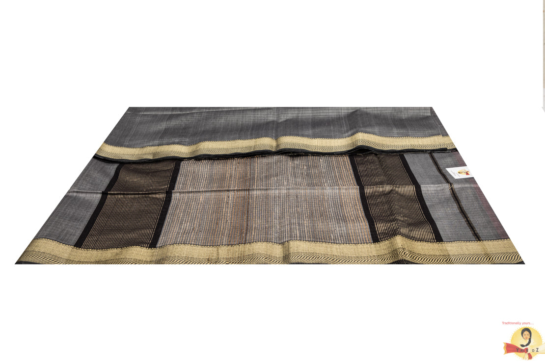 Maheshwari Silk Cotton- Grey