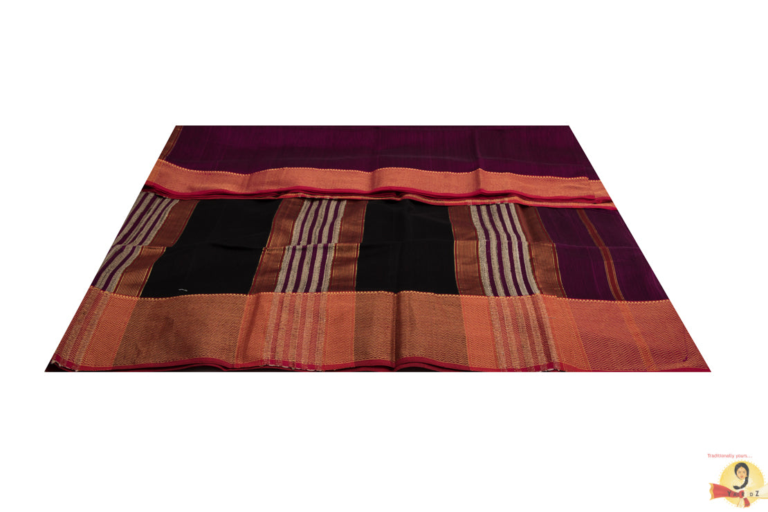 Maheshwari Silk Cotton- Magenta