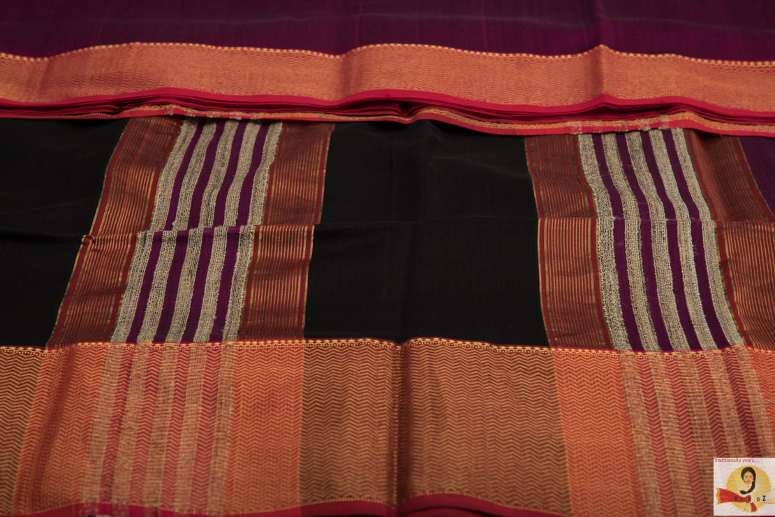 Maheshwari Silk Cotton- Magenta