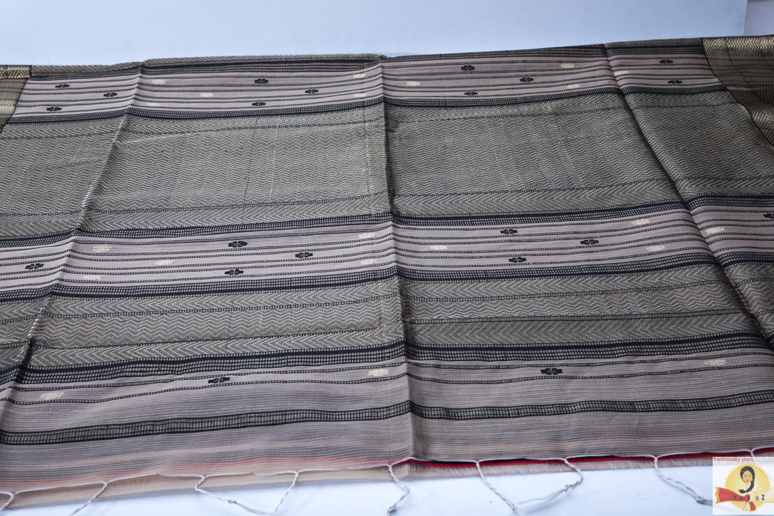Maheshwari Silk Cotton- Pearl - Off White