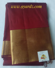 Load image into Gallery viewer, Pure Soft Silk Saree- Maroon