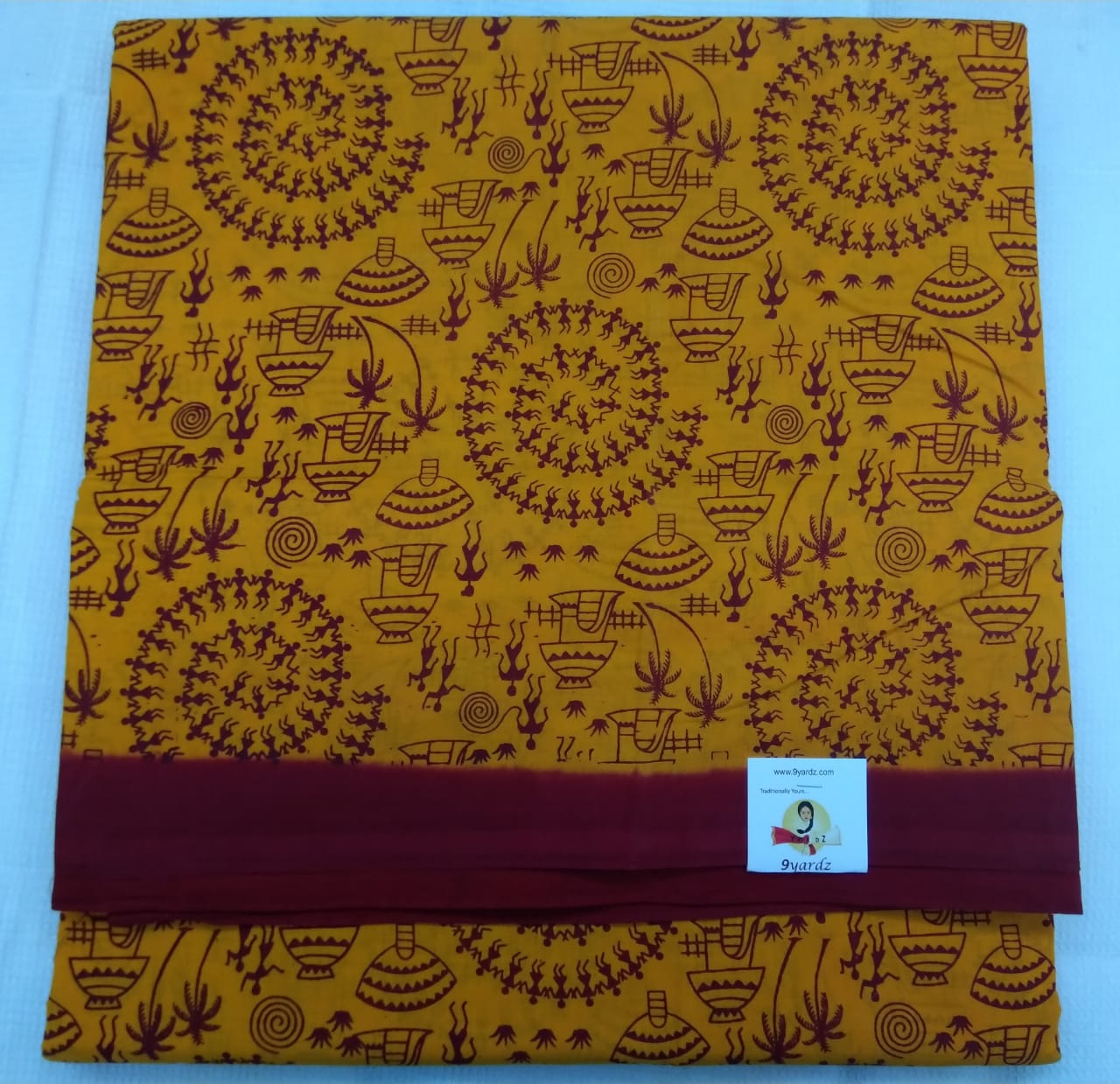 Warli Print 9.5 yards