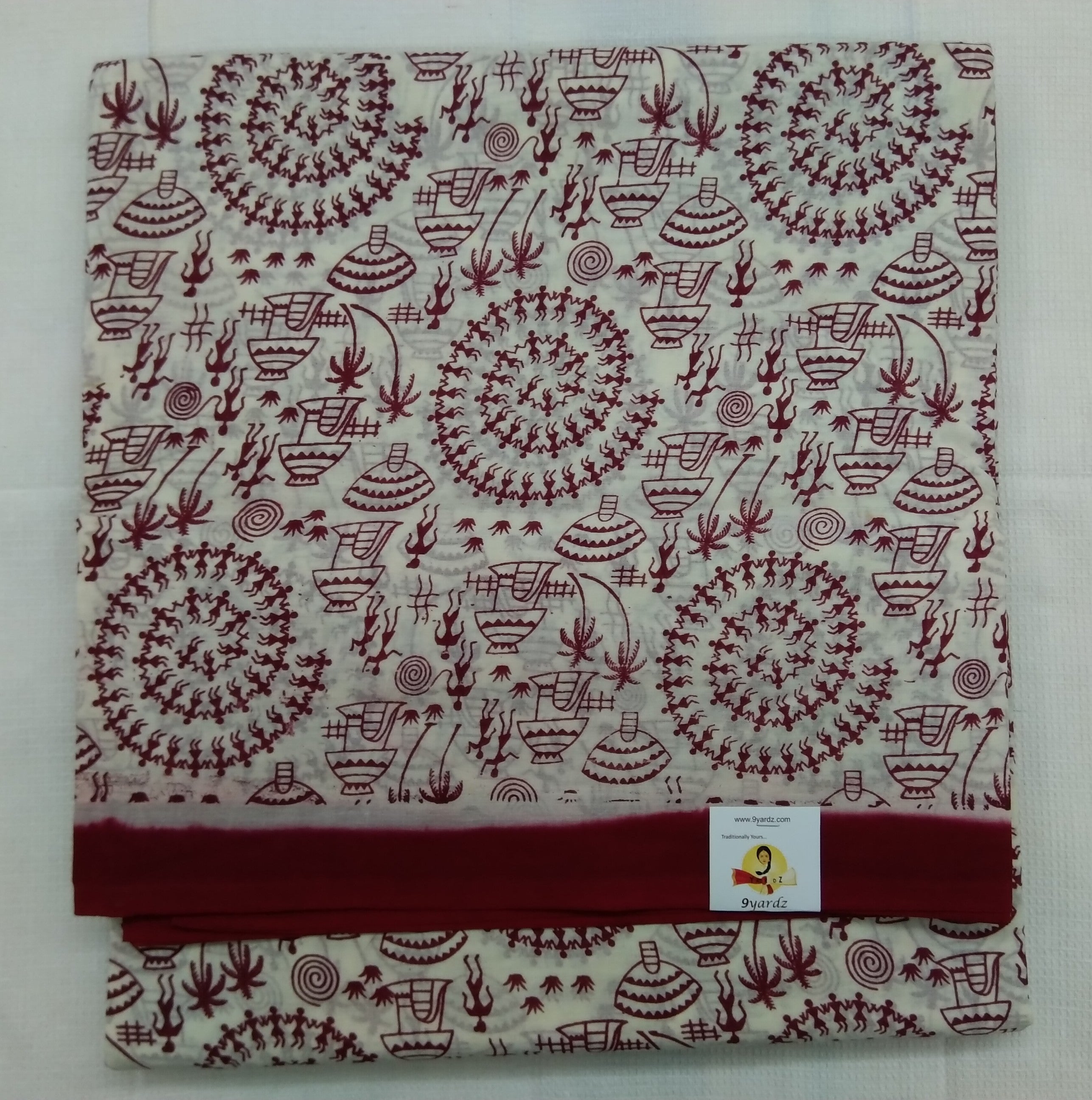 Warli Print 9.5 yards