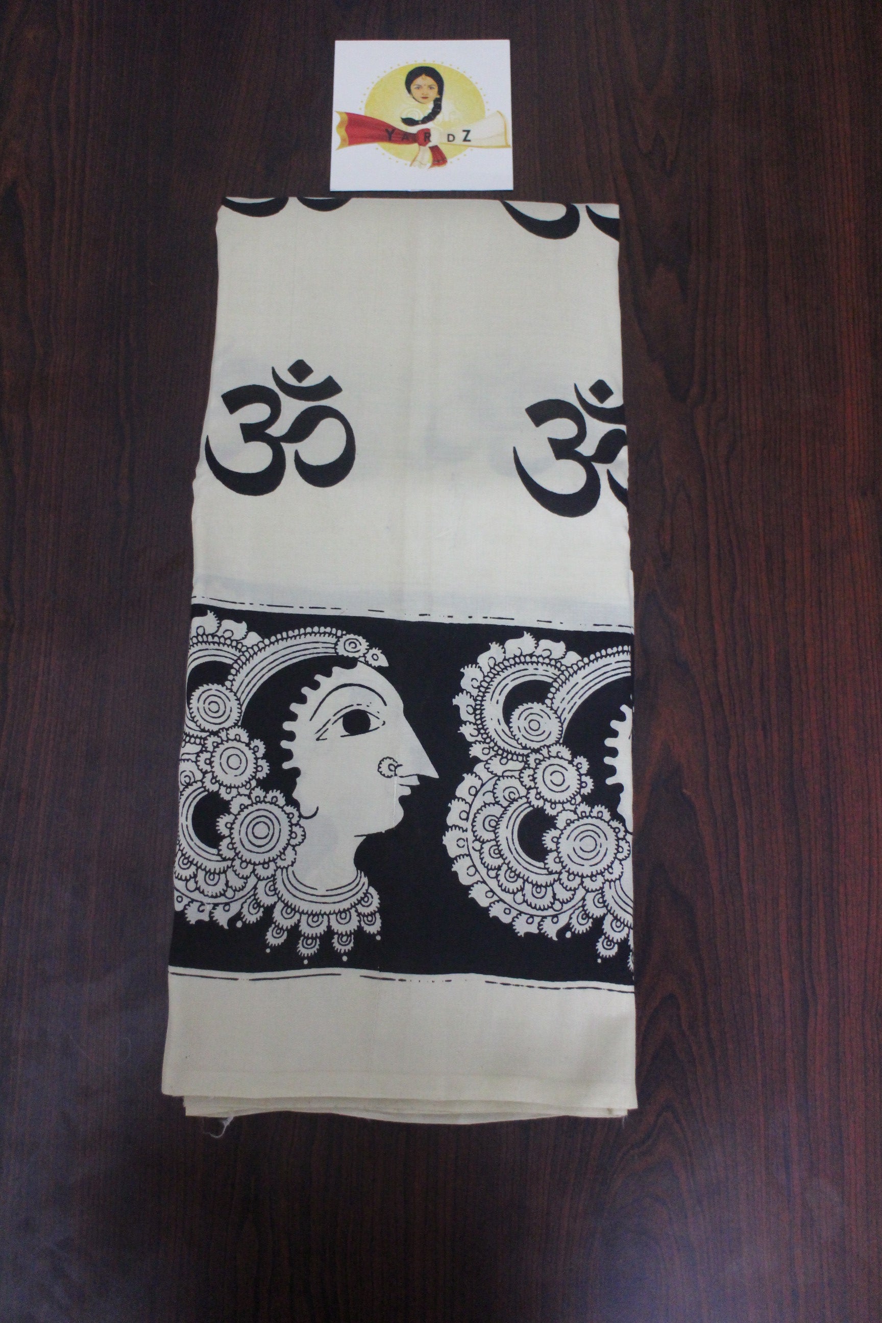 Hand block printed Kalamkari