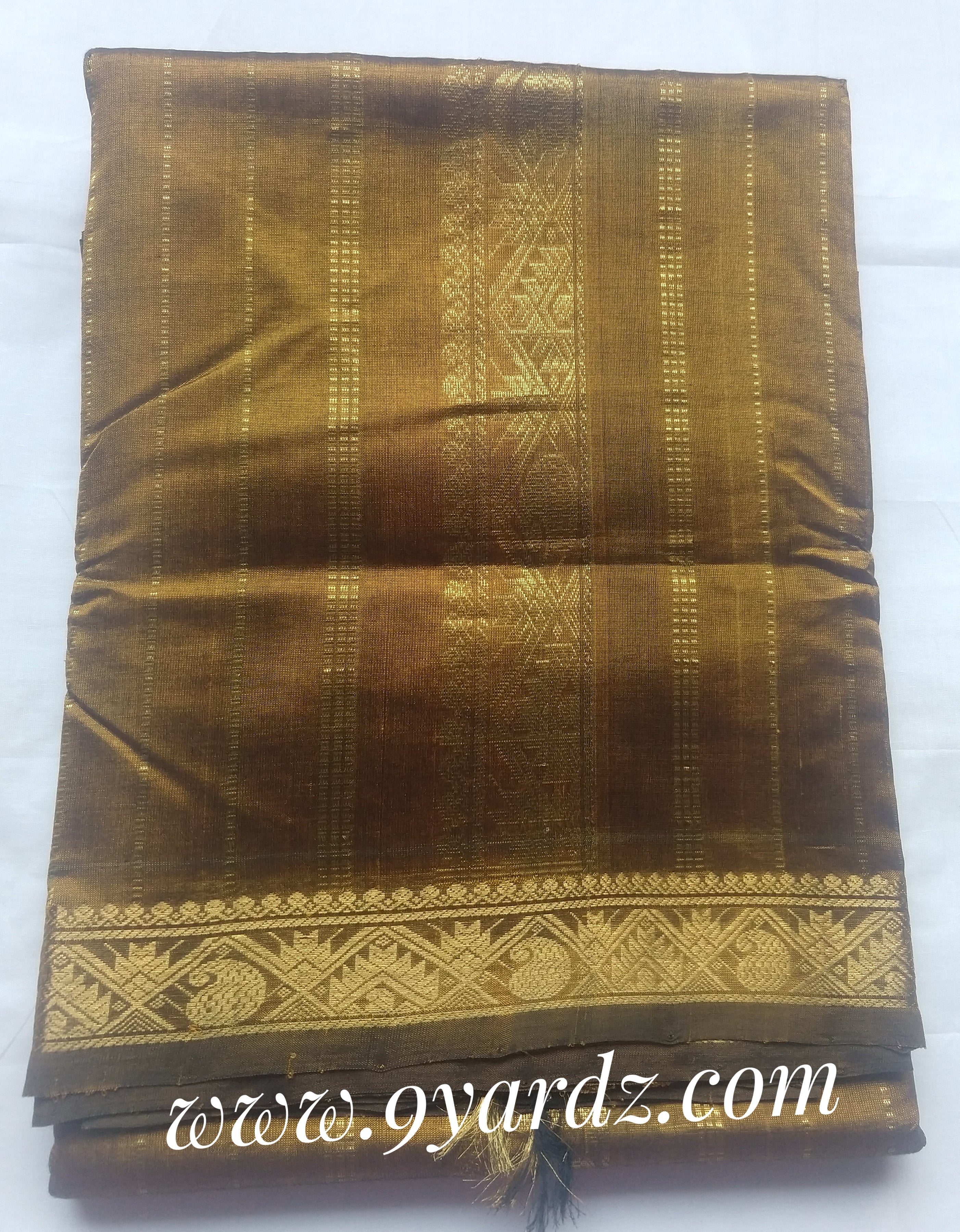 Pure silk cotton - Golden brown Self
