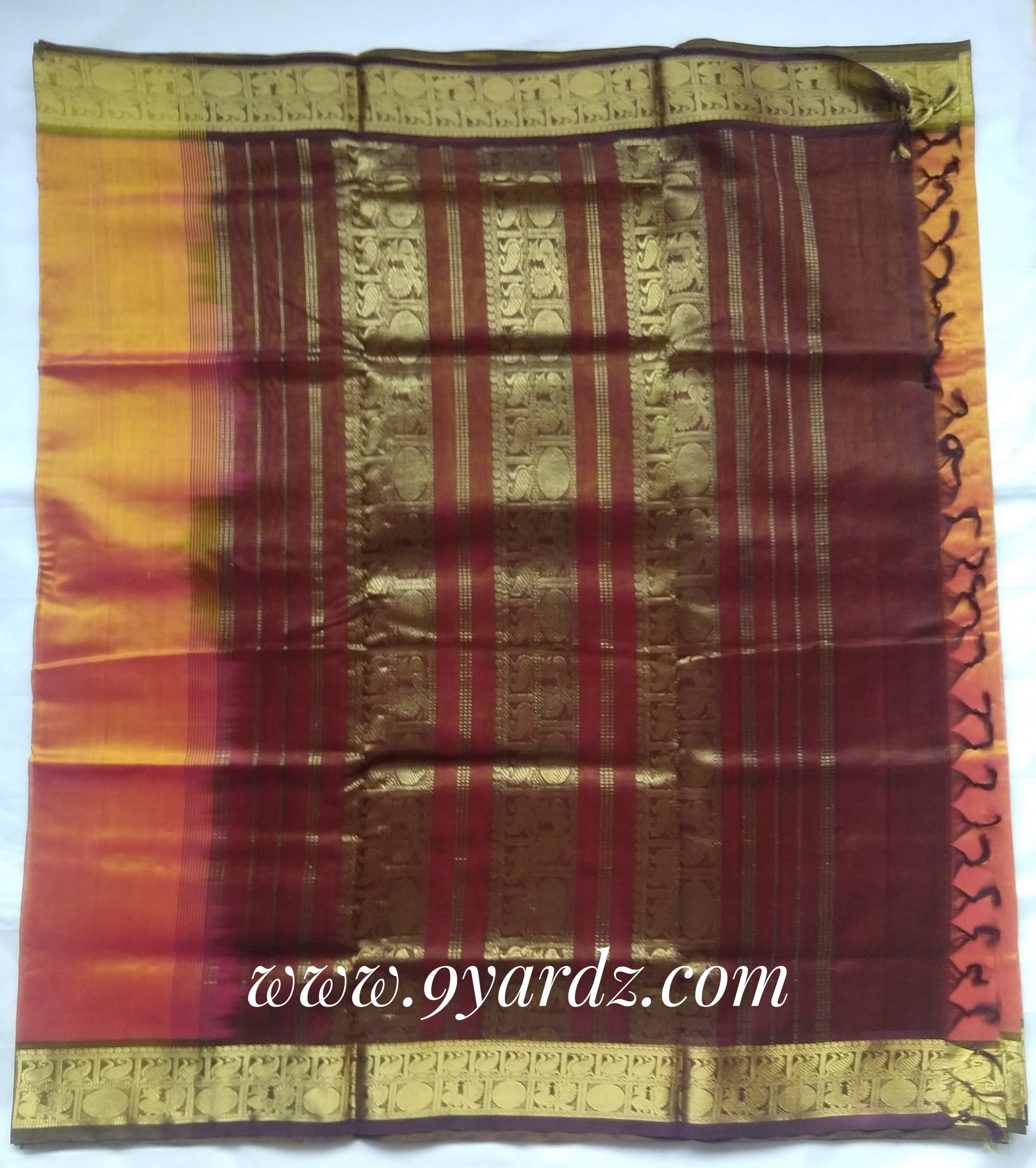 Pure Silk cotton - honey yellow by brown