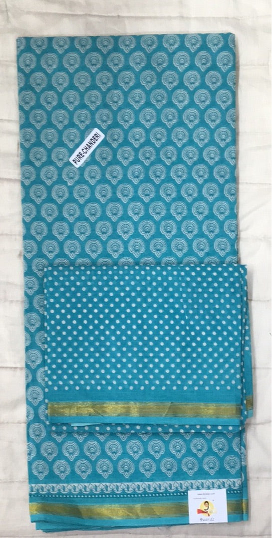 Chanderi cotton 6 yards