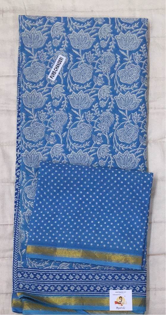 Chanderi cotton 6 yards