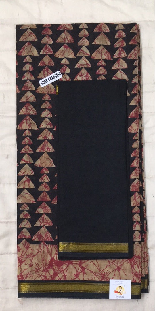 Chanderi cotton 6 yards