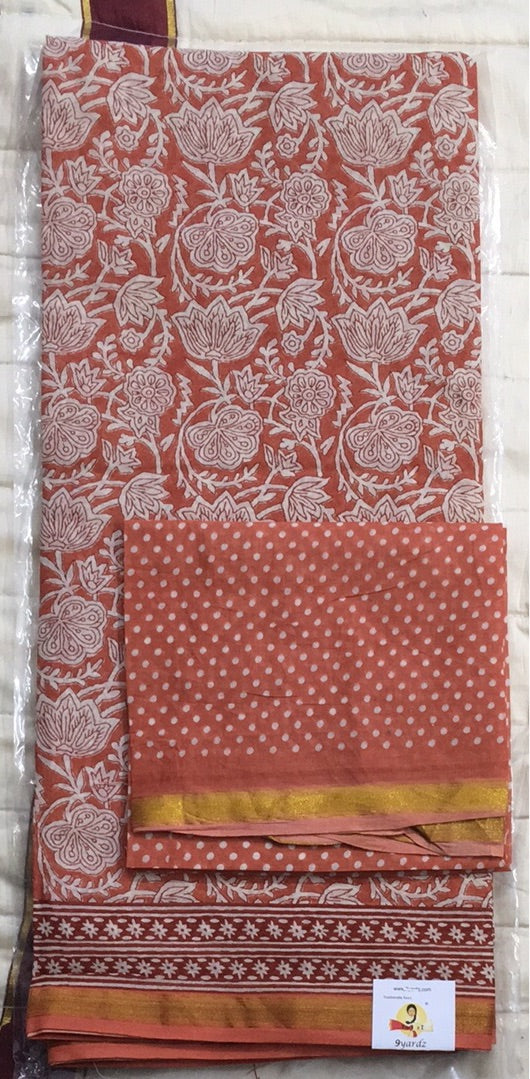 Chanderi cotton 6 yards
