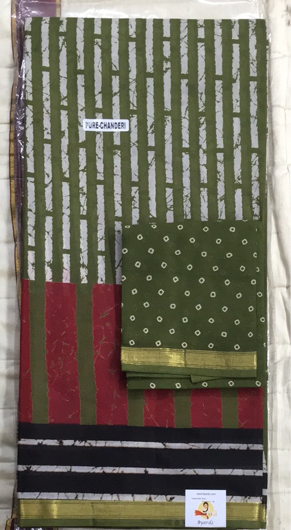 Chanderi cotton 6 yards