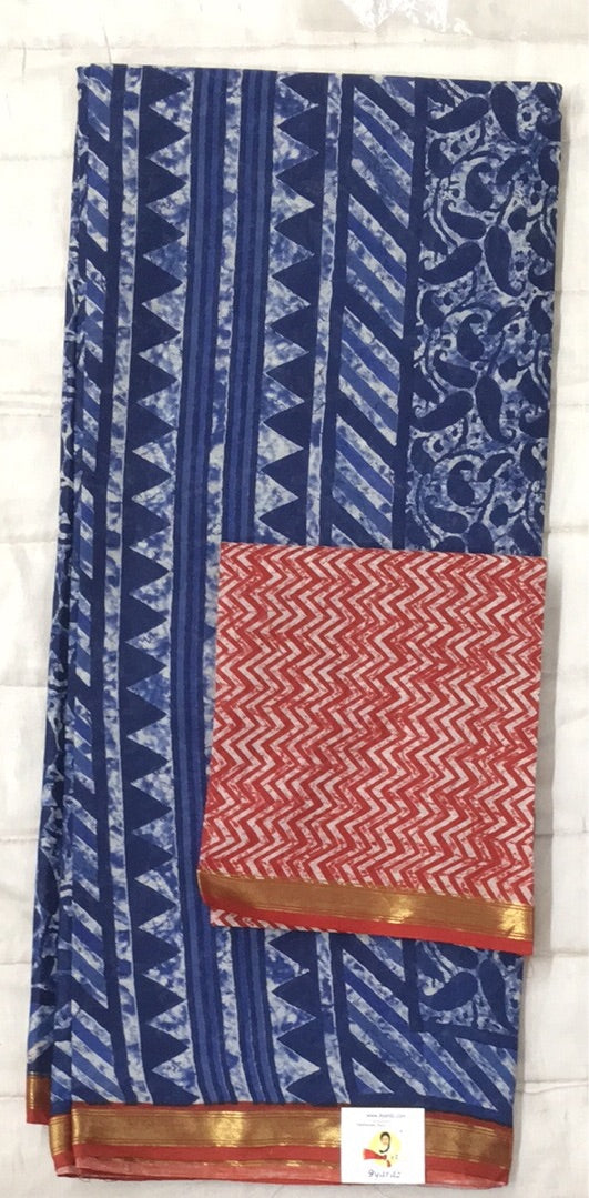 Chanderi cotton 6 yards