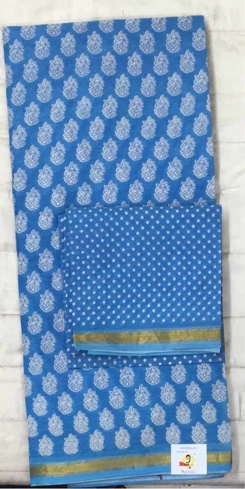 Chanderi cotton 6 yards