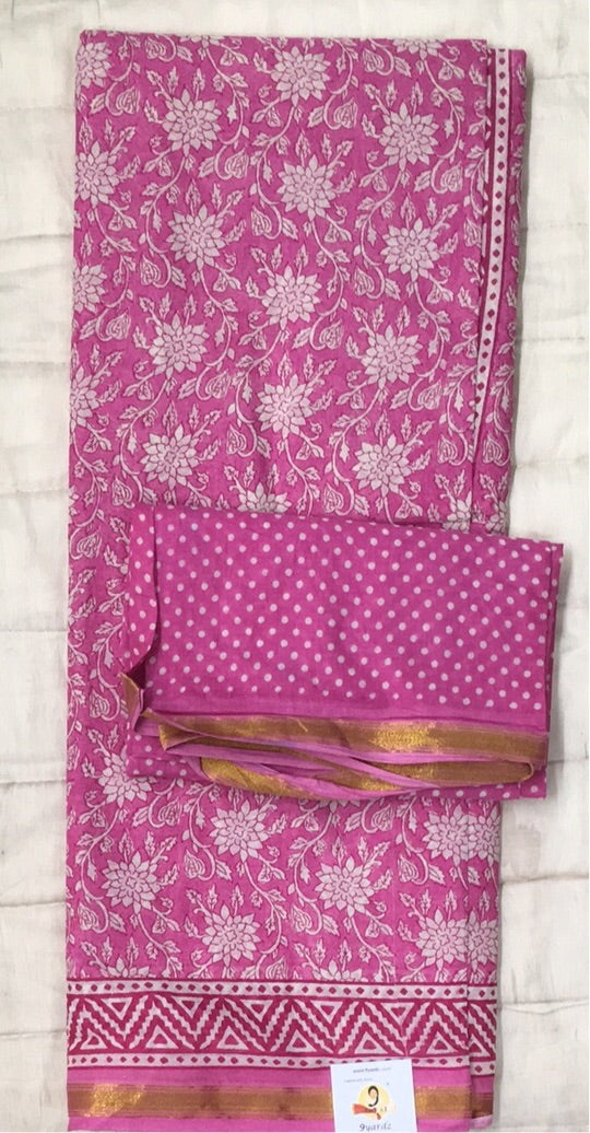 Chanderi cotton 6 yards