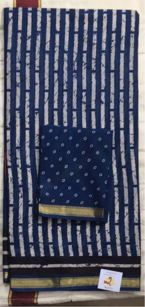 Chanderi cotton 6 yards