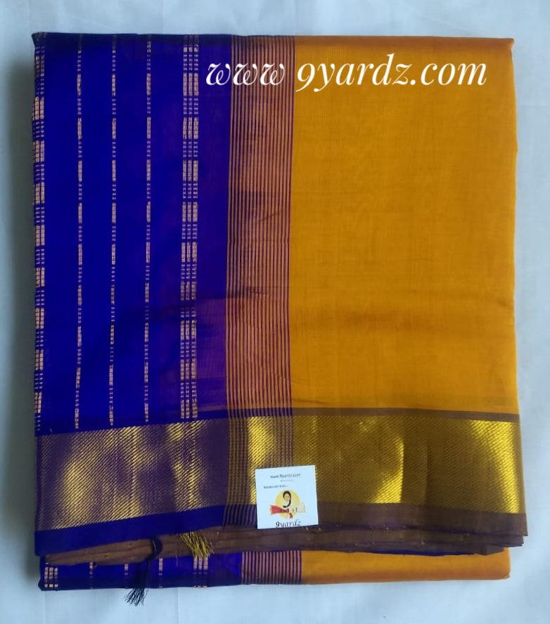Pure silk cotton - Mustard yellow by purple