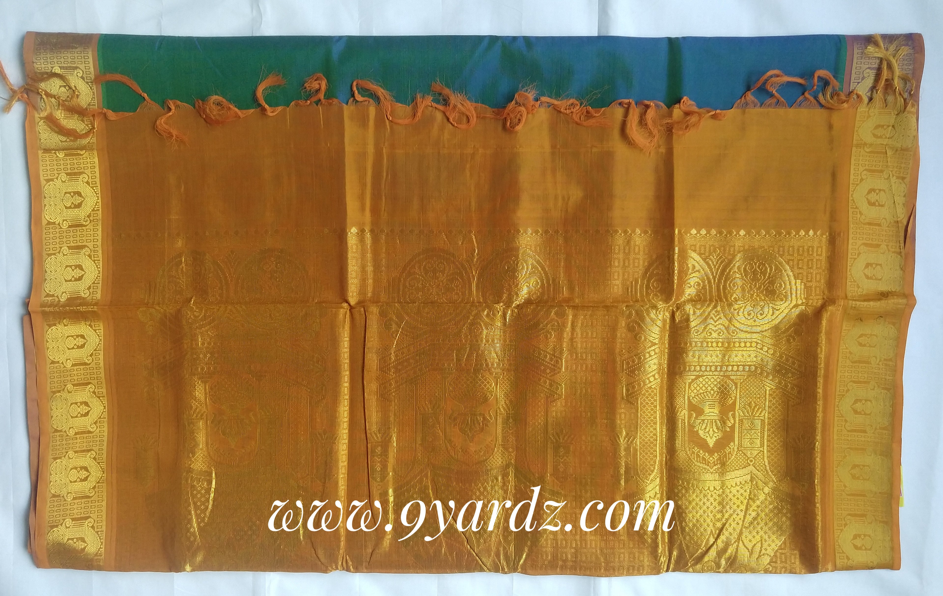 Pure Silk cotton - Sea green by mustard