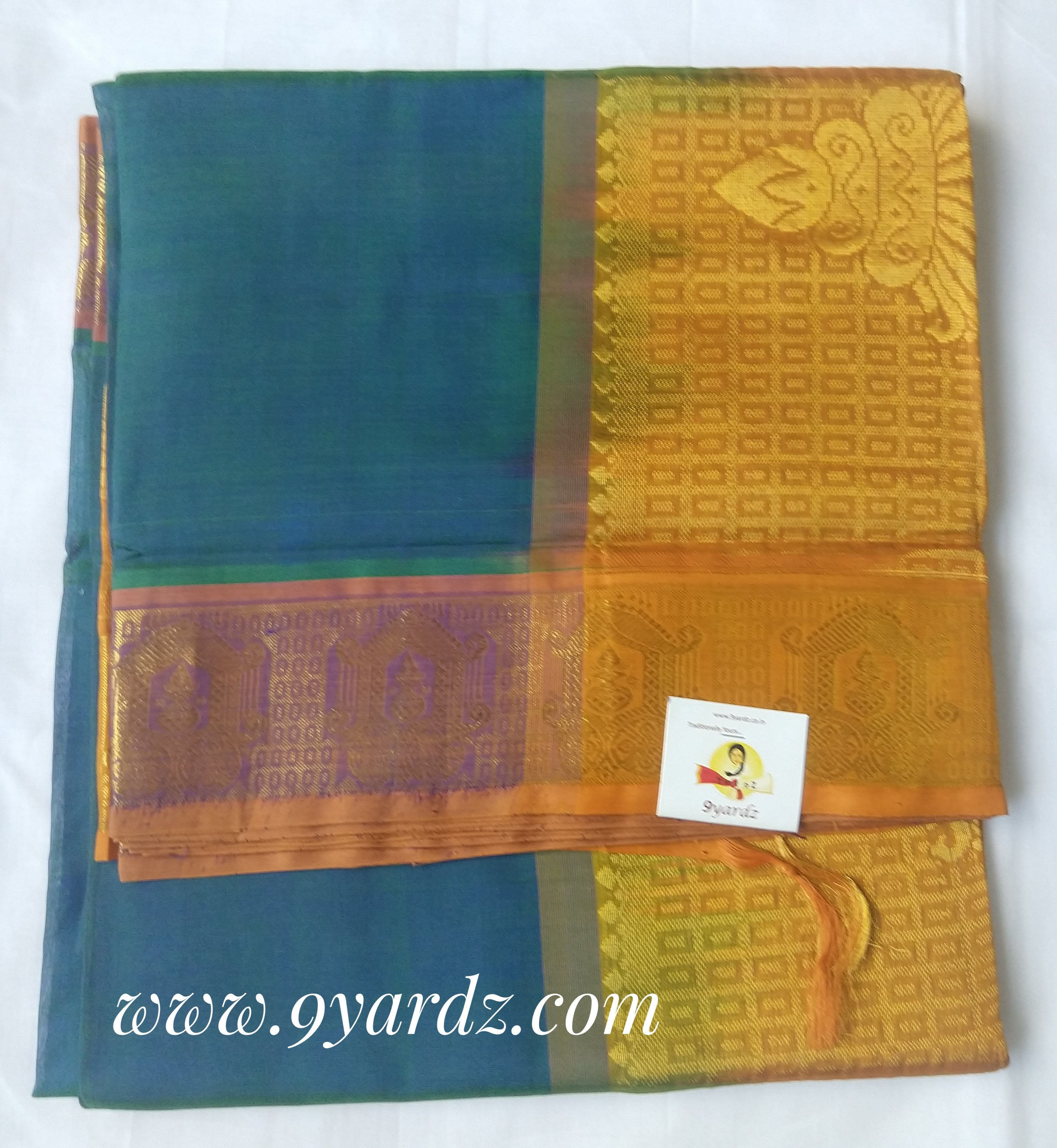 Pure Silk cotton - Sea green by mustard